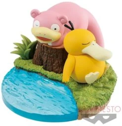 BANPRESTO Pokemon Slowpoke And Psyduck Kutsurogi Time PVC